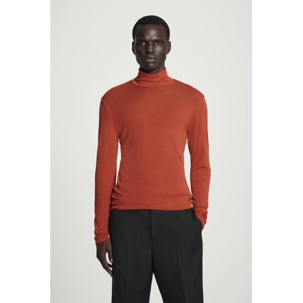 Cos Japan Slim Fit Jersey Roll Neck Sweater