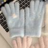 New Snow Ball Warm Gloves Thicken Stretch Mittens Korean Style Cartoon Skiing Gloves Winter