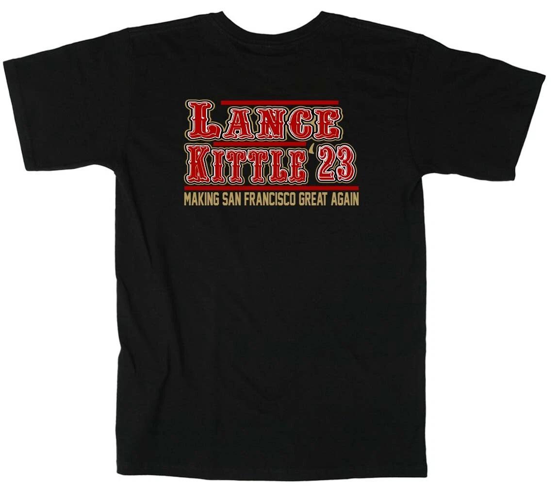 Trey Lance George Kittle San Francisco 49ers 23 Long Short Sleeve T-Shirt M