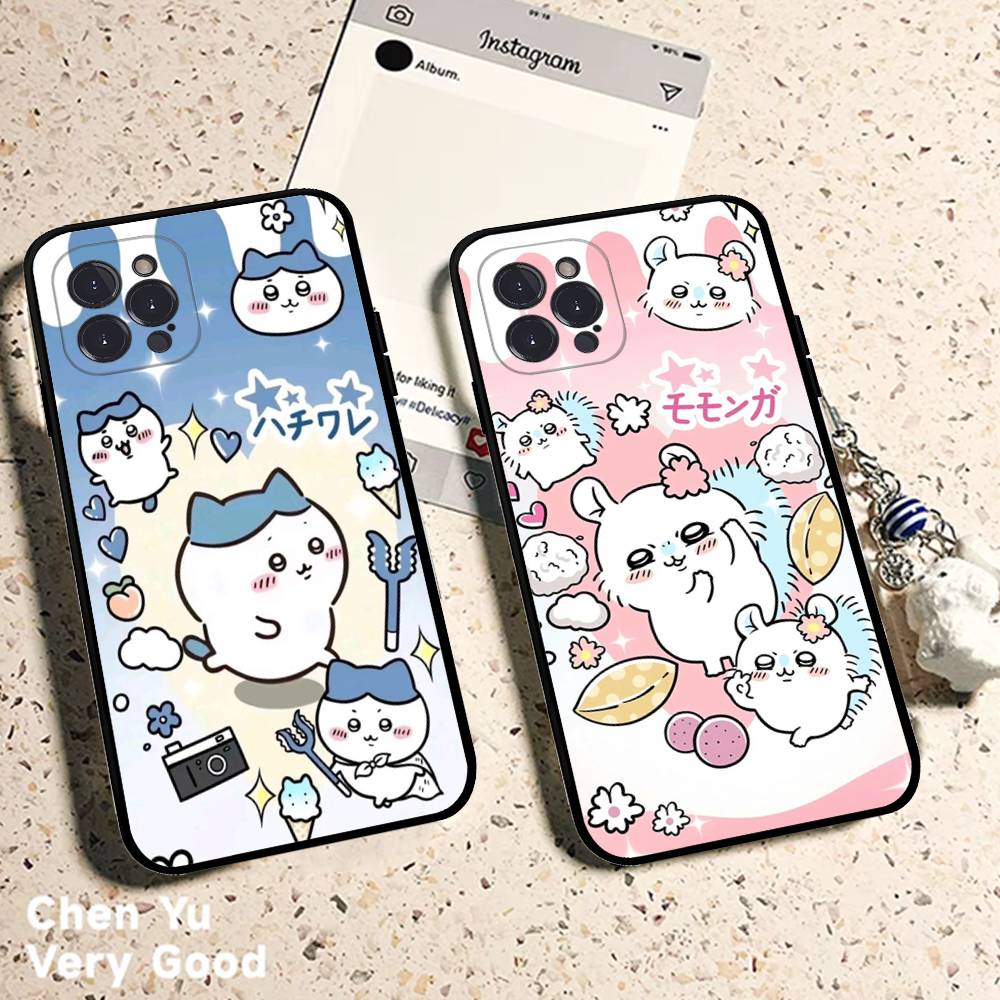Cute C-Chiikawas Hachiwares Phone Case For IPhone 16 17 Air 15 14 13 12 11 Pro Max 16E Plus Fundas