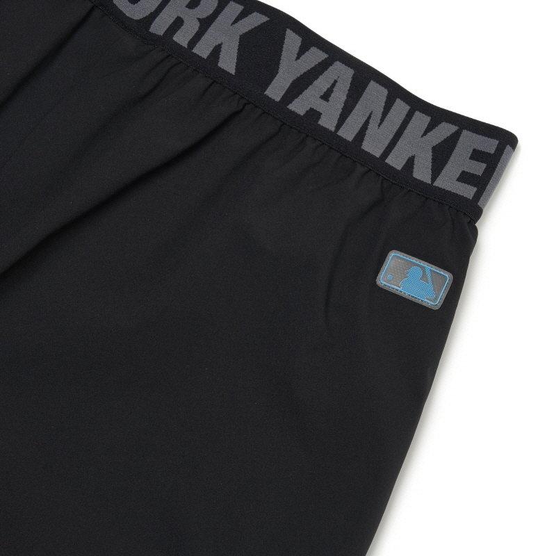 New MLB Base Logo Shorts Unisex Black 3ASMA0123-50BKS
