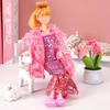 3 Sets 30cm Girl Doll Clothes Girls Doll Accessories Mermaids Evening Gown Dress Fur Shawl Shoes Outfit Doll Clothing(NO DOLL)