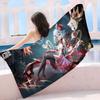 T-Tower Of Fantasy Cartoon Microfiber Blanket Quick Drying Beach Towels Oversized Printing Super Absorbent Pool Towel Blanket