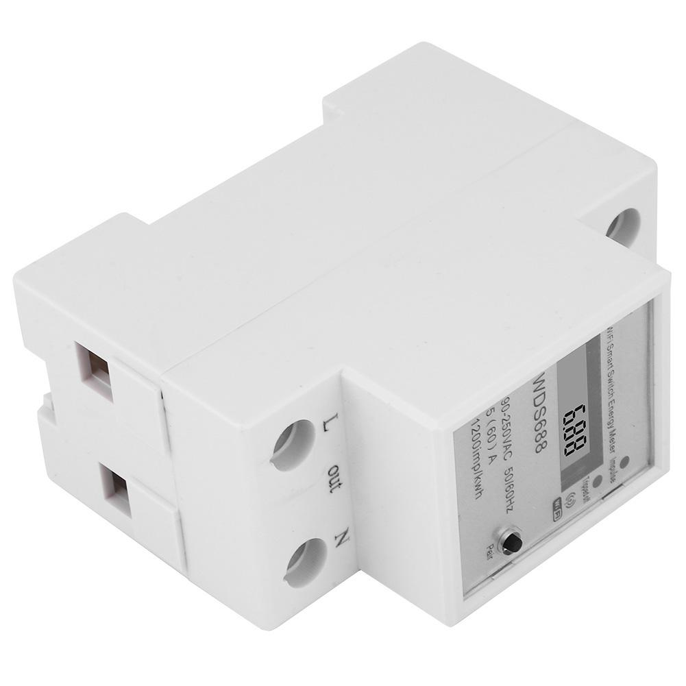 WDS688 Intelligenter Stromzähler Einphasig Multifunktion Fernbedienung Wattmeter 90 250VAC 5 60A