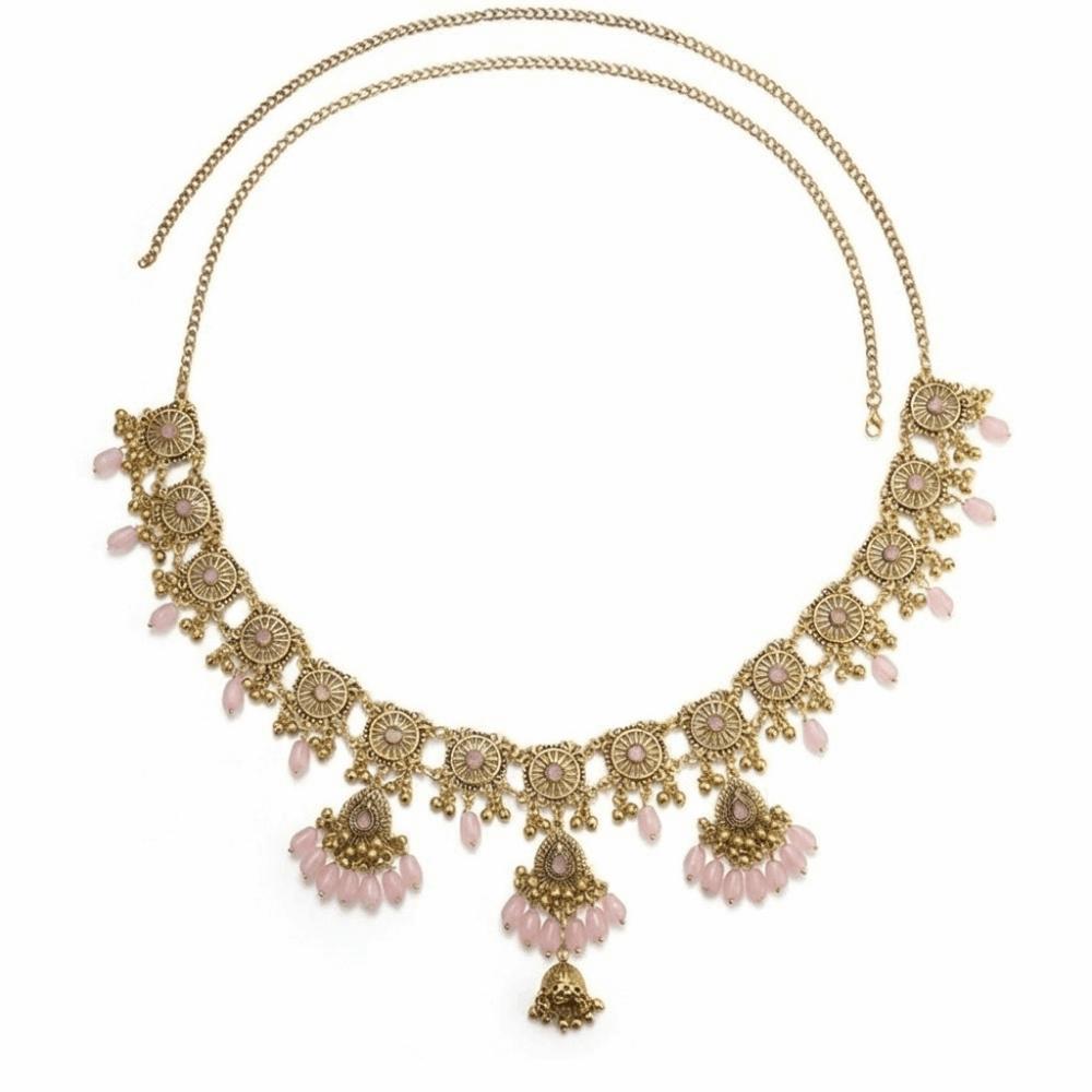 Beads Ethnic Style Belt Bell Pendant Body Chain Versatile Tassel Belly Chain  Dress Ornament