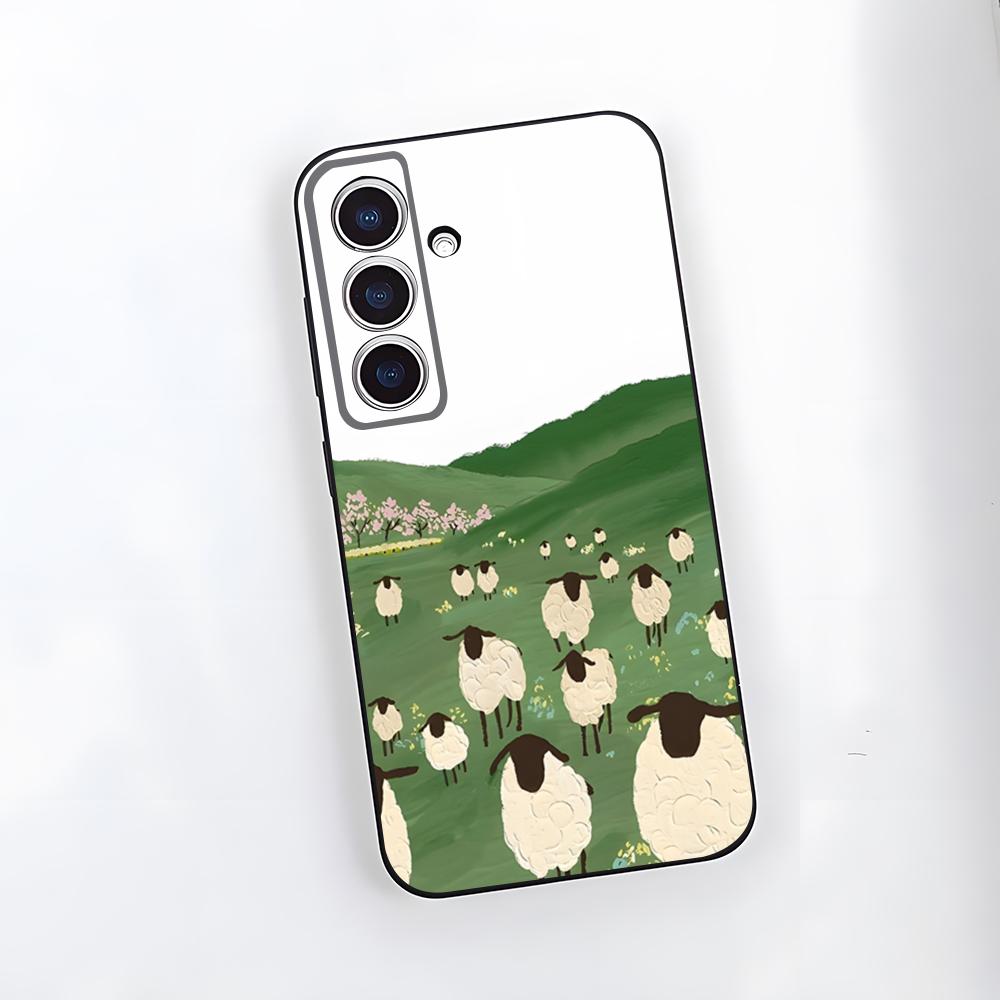 Cartoon Niedliches Schaf Handyhülle Für Samsung S26 S25 Plus S20 S20 Plus S22 Ultra S23 FE S21 Plus S21 Ultra Weiche Hülle