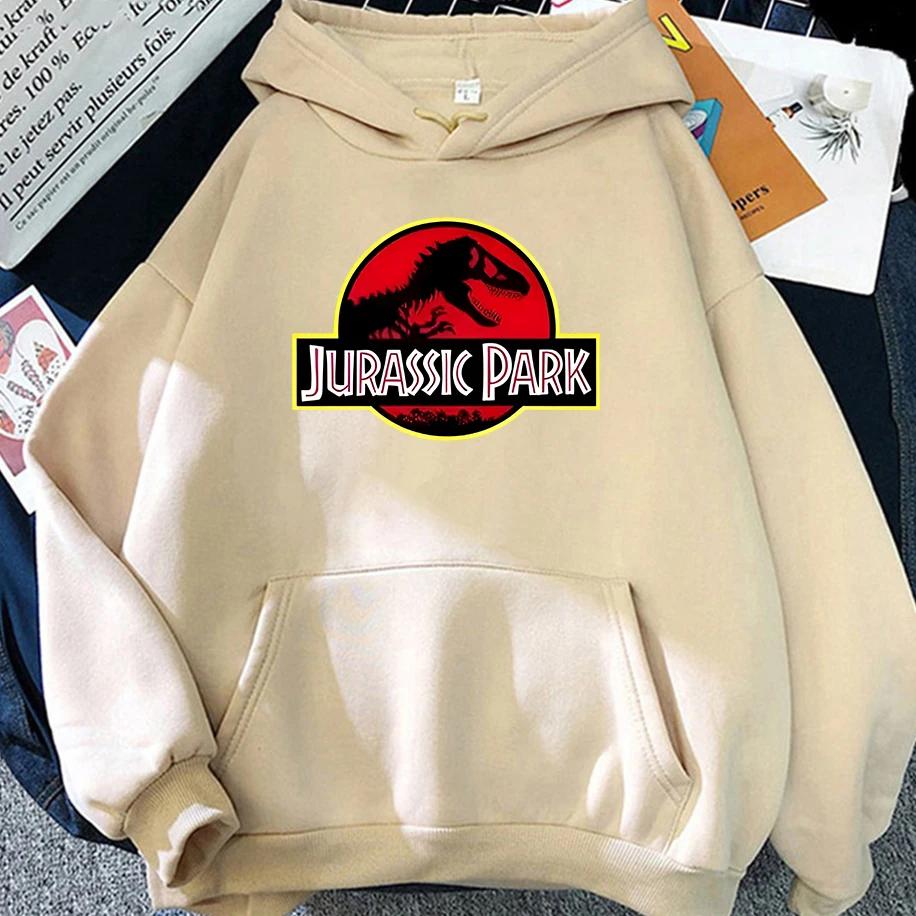 Jurassic Park Printed Men's Women's Hoodies Funny Casual Breathable Tops Jurassic World Cool Long Sleeves Couple's Clothing