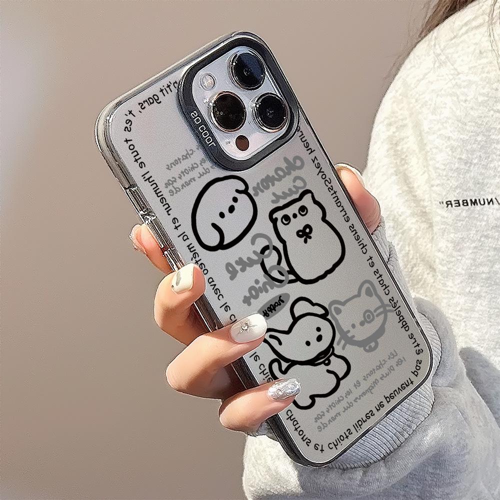 

Applicable To Iphone14Pro Dog Photo Max Mobile Phone Case 16 Apple 13 Anti Fall 11 Sweet Cool Cartoon 15 Laser Huawei, Honor 70
