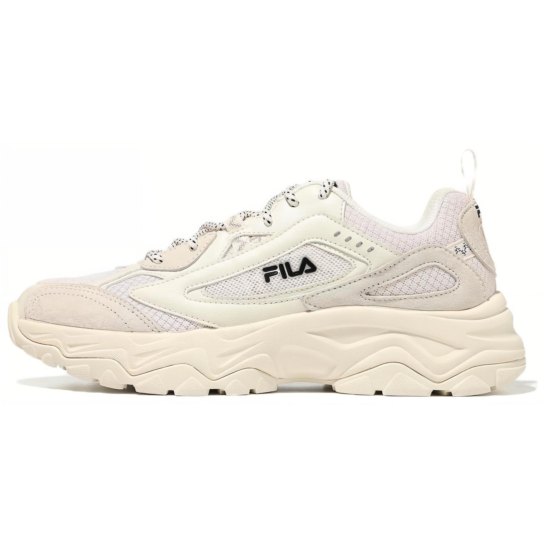 FILA Ray Tracer Low top Casual Shoes Unisex White Black 1RM02143E_926 220