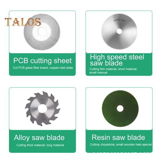 Miniaturowa piła stołowa z mocnym silnikiem 6000 obr./min. Wysoka prędkość Precyzyjne cięcia Regulowane ostrze Kompaktowa lekka konstrukcja Wielofunkcyjny zestaw pił stołowych