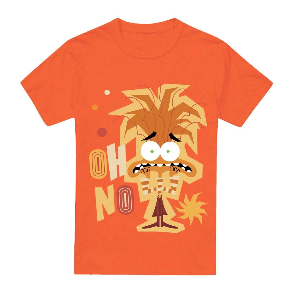

Inside Out 2 Anxiety 100% Cotton T-shirt Mens Tees Top , Orange M