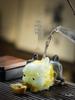 Color-Changing Pixiu Tea Pet with Gold Ingot - Tea Table Decoration & Kung Fu Tea Set Accessory