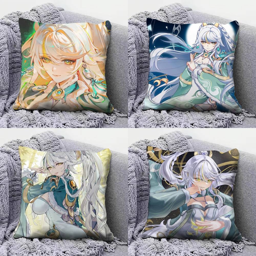 Zibai Genshin impact Game Home Sofa Cushion Covers and Aecorative Custom Pillow Covers