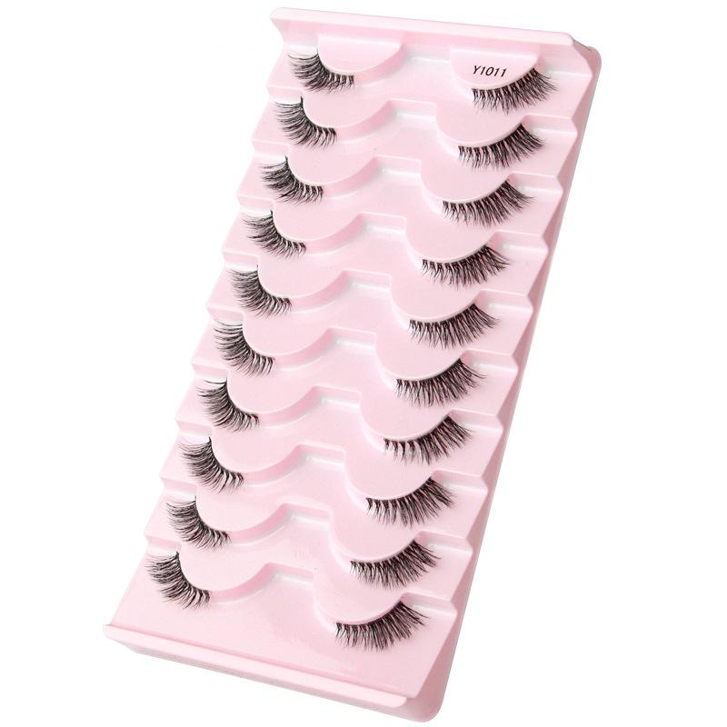 Xiaomi NEW 7pairs Makeup Eyelashes 3D Mink Lashes Fluffy Soft Wispy Natural Cross Eyelash Extension Reusable Lashes Eyelashes