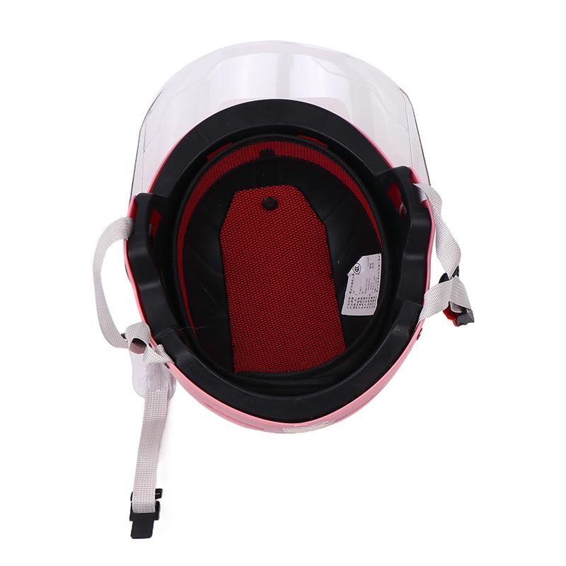 1 Piece 3C Certified Men'S And Women'S Adult Cartoon Electric Bicycle Motorcycle Half Helmet With Goggles Bicycle Safety Helmet