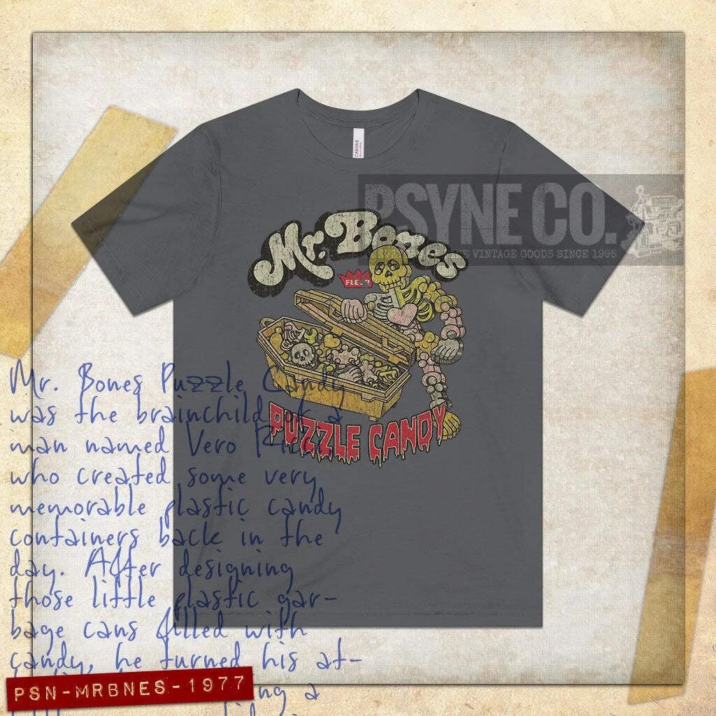

Mr. Bones Puzzle Candy 1977 Vintage Men s T shirt S