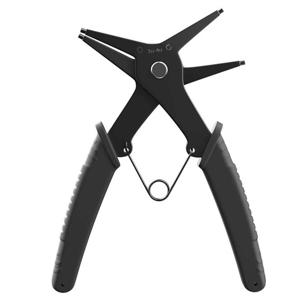 

2 in 1 Snap Ring Plier 4 Way Type Multifunctional Dual Purpose Circlip Pliers Remover Hand Tool Black чёрный