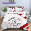 AFC Ajax Pattern Bedding Quilt Set  Home Decoration  Gift (1 * Duvet Cover + 2 * Pillowcase  Without Core)