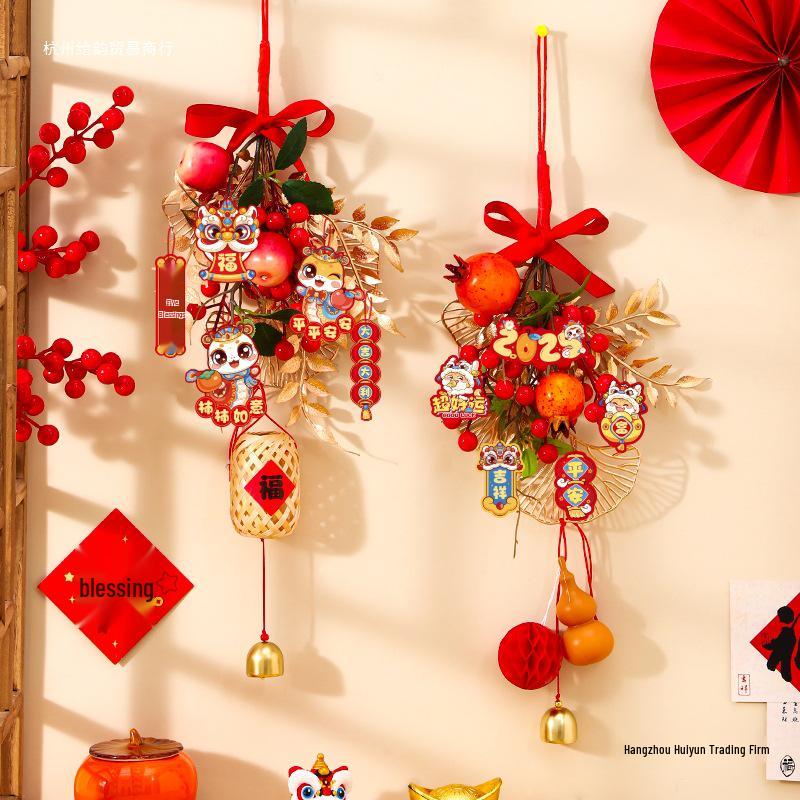 Housewarming Door Hanging: New Home Fortune Fruit String for Indoor Living Room Decor, Adds Birthday Atmosphere