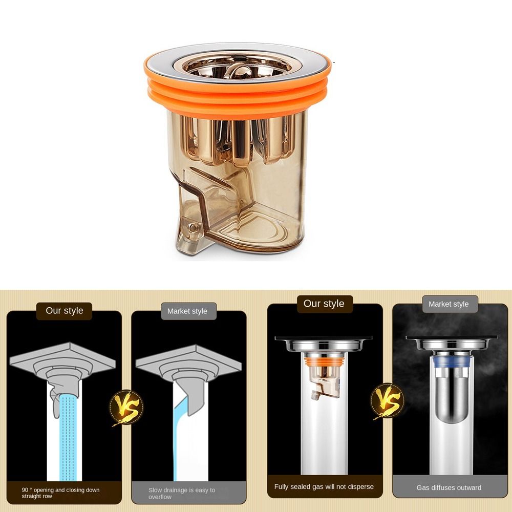 Seal Shower Drainer Insect Prevention Stopper Anti Odor One Way Valve Floor Drain Drain Cover