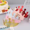 25Pcs Creative Happy Birthday Hat Crown Cap Diy Handmade Party Decor Po Prop For Adult Kids Cake Ornament