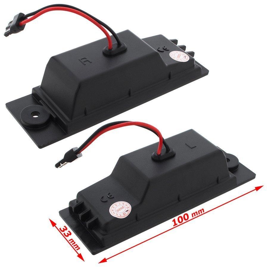 Hyundai Tucson i40 Kia Cadenza I Magentis Optima Sportage LED license plate lights 2 pcs set