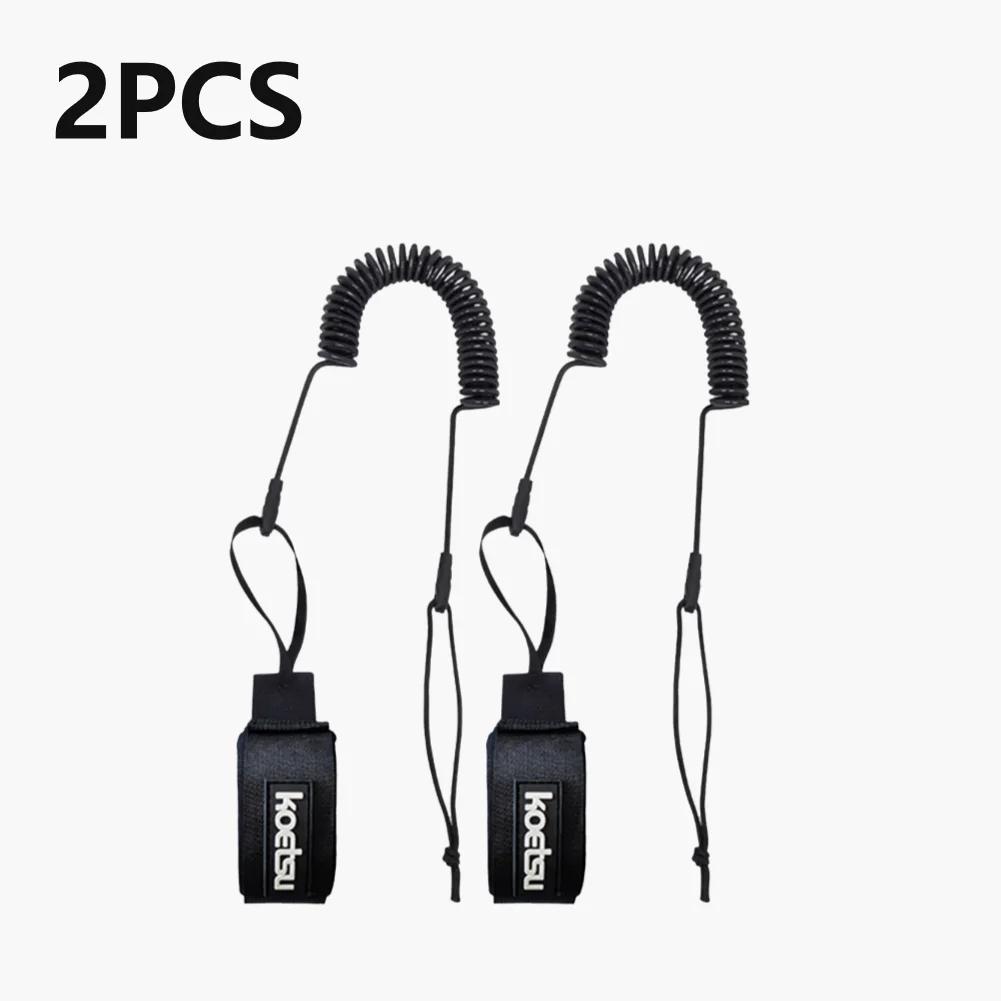 Sup Board Foot Leg Rope Practical Coiled Surfboard Leash Elastic Surfing Stand UP Paddle Board Ankle Leash Surfing Accessories