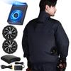 2025 32V Super Powerful Cooling Workwear with and Made in Japan with Unprinted Heatstroke Prevention Size [MIDIAN] 20,000mAh Fan, Waterproof,