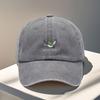 Vintage Baseball Cap Fun Frog And Goose Embroidery Pattern Adjustable Zipper Closure And Curved Brim Unisex for Outdoor Trav