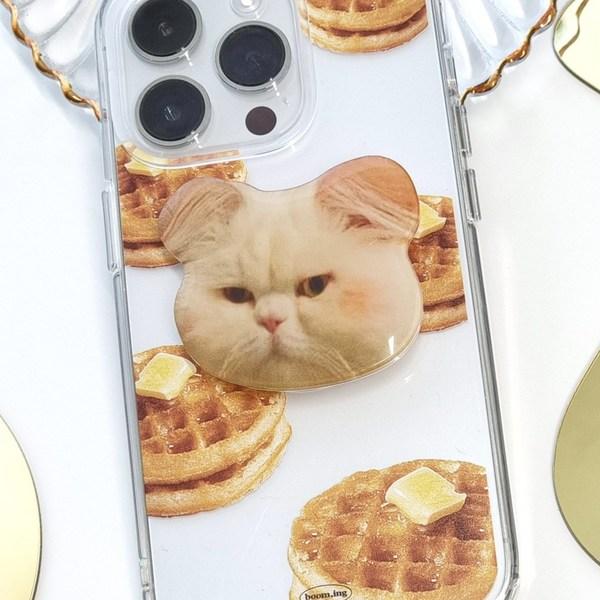 

Young s People Fat Cat Smart Talk Мобильный телефон Cute Cat Акриловая ручка Подставка для смартфона Talk Hang Holder, 1 шт., Ушастый толстый кот