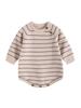 Unisex Baby Long Sleeve Striped Bodysuit Romper Sweater