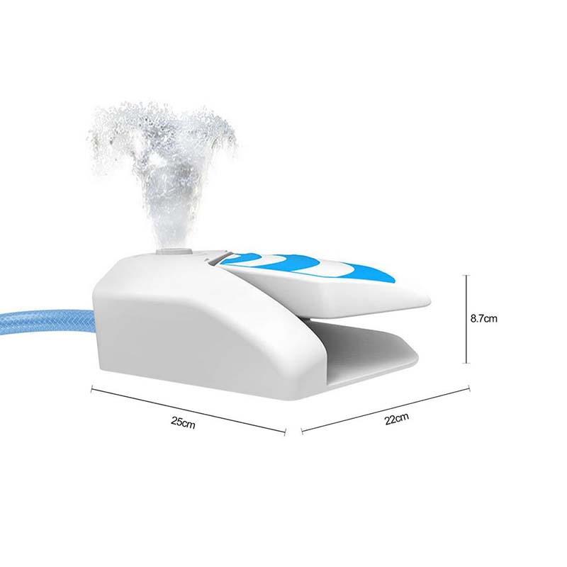 Zewnętrzna fontanna wodna dla psa Dozownik wody dla zwierząt Pedał nożny z rozpylaczem dla psa Zabawny automatyczny dozownik do picia Duża pojemność Poidło