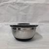 Stainless Steel Salad Bowl Set with Silicone Base, Grater, Egg Beater & Lids (3/5/7 Pieces)