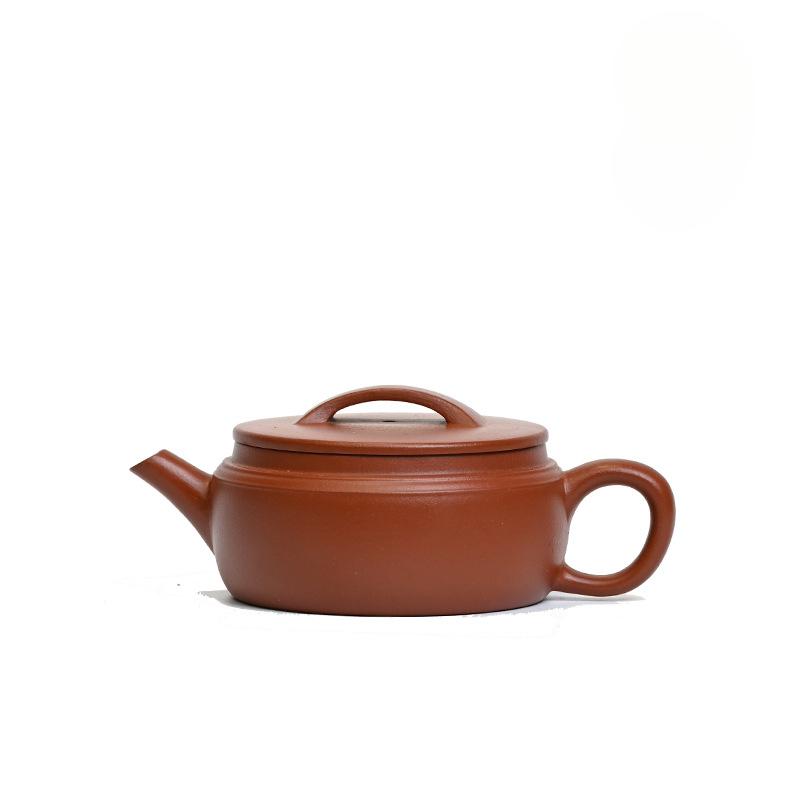

140ml Luxury Yixing Purple Clay Teapots Handmade Large Caliber Pot Raw Ore Red Mud Kettle Chinese Zisha Tea Set Tableware Craft