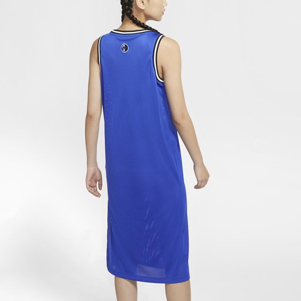 Nike Nsw Dress Jersey Sisterhood Casual Sports Breathable Knitted Sleeveless Dress Women Dresses Blue CU6788-405