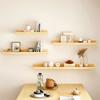 Decorative Wooden Floating Shelf Minimalist Style Bookshelf Organizer  Kitchen