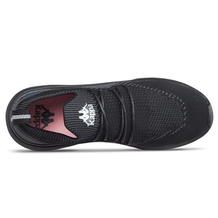 Kappa Black Durable Non-Slip Sports Shoes Low Top Women sneakers K0765MQ67-990