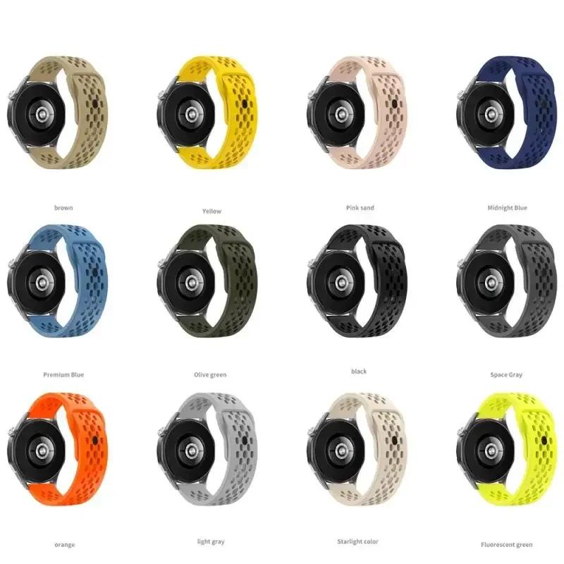 22 mm kvėpuojantis silikoninis dirželis Amazfit Bip 6 5 5 Unity/GTR 2 3 4 sportinei apyrankei Amazfit Stratos/Balance/Cheetah Pro apyrankė