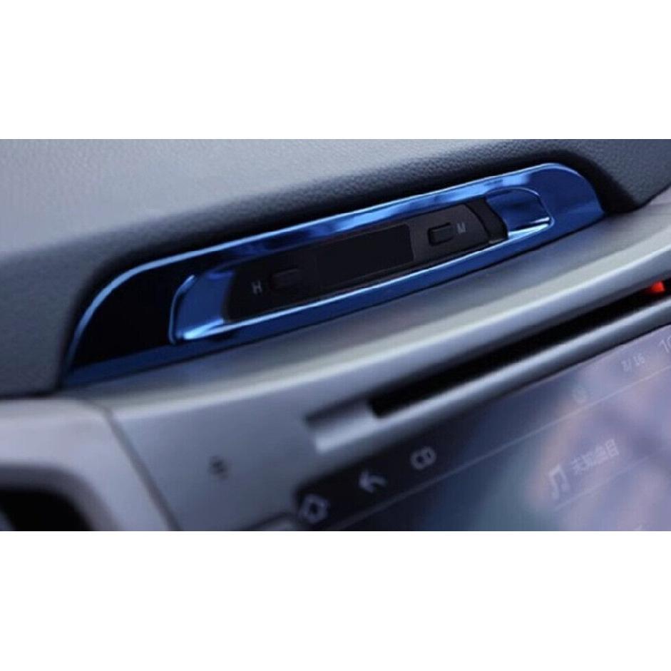 For Kia Sportage R 11-2016 Blue Titanium Center Console Clock Display Frame