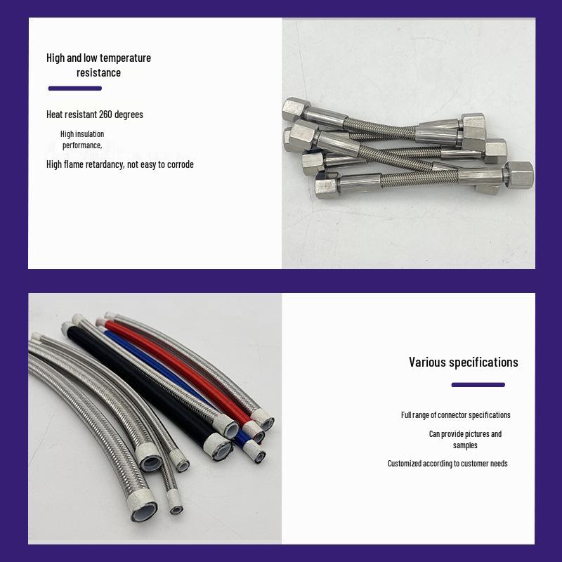Stainless Steel Braided PTFE Flexible Hose - Acid and Alkali Resistant