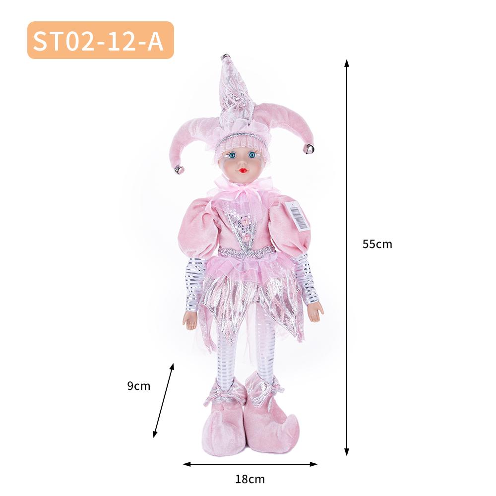Pink & White Dreamy Elf Christmas Doll