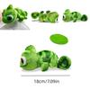 Cute Frog Plush Toy With Long Hair And Color-changing Features 16cm Size