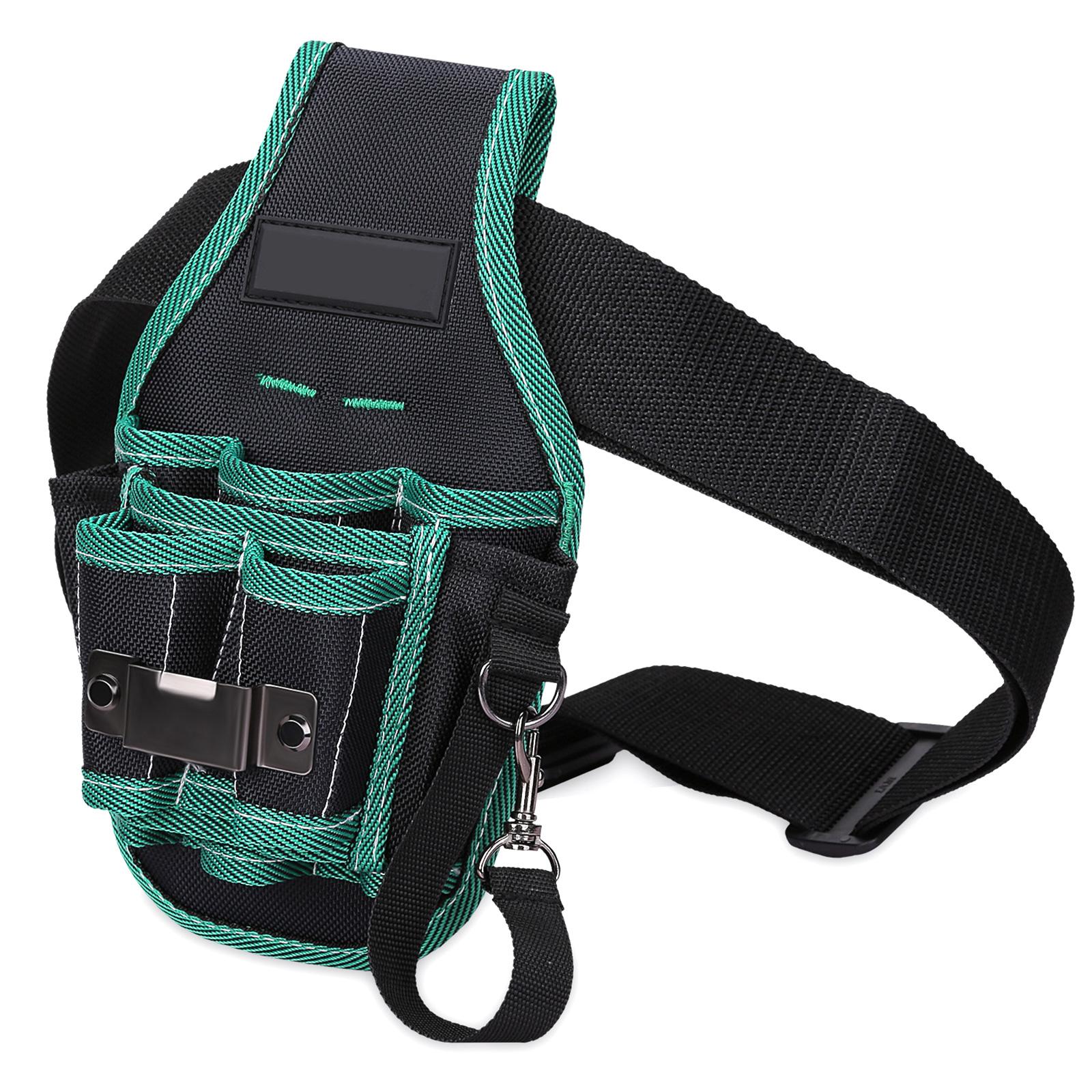 

Прочная поясная сумка для инструментов, портативные органайзеры-подсумки с ремнем для плотников и электриков, с регулируемым ремнем 2