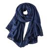 Women's Lightweight Soft Large Scarf: All-Season Classic Breathable Shawl, Long Headscarf, Silk Hijab