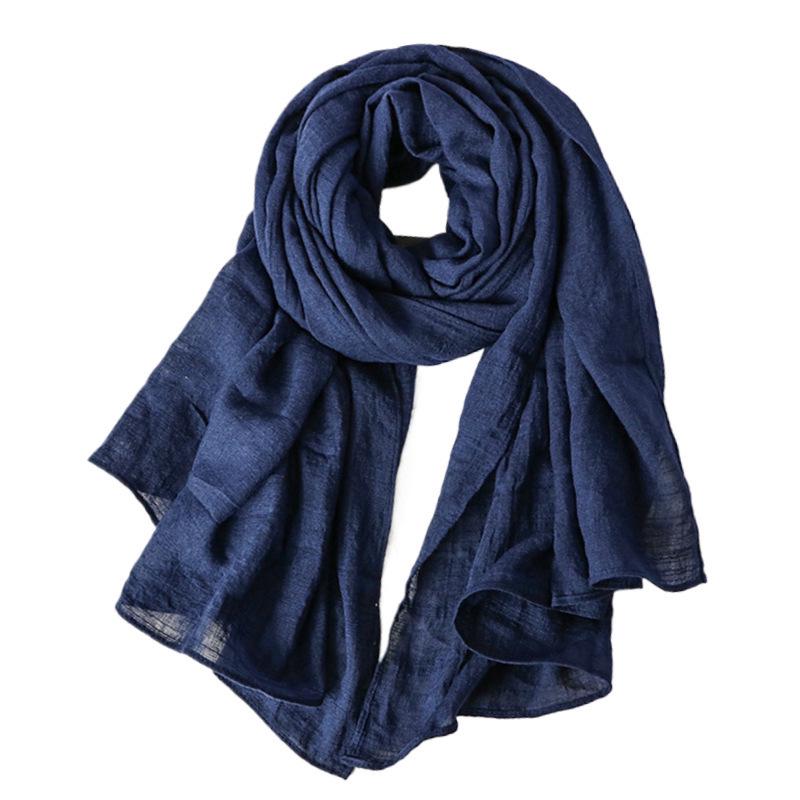 Women's Lightweight Soft Large Scarf: All-Season Classic Breathable Shawl, Long Headscarf, Silk Hijab