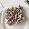 Women Silk Scrunchie Elastic Handmade Multicolor Hair Band Ponytail Holder Headband Hair Accessories  Satin Silk Solid Color