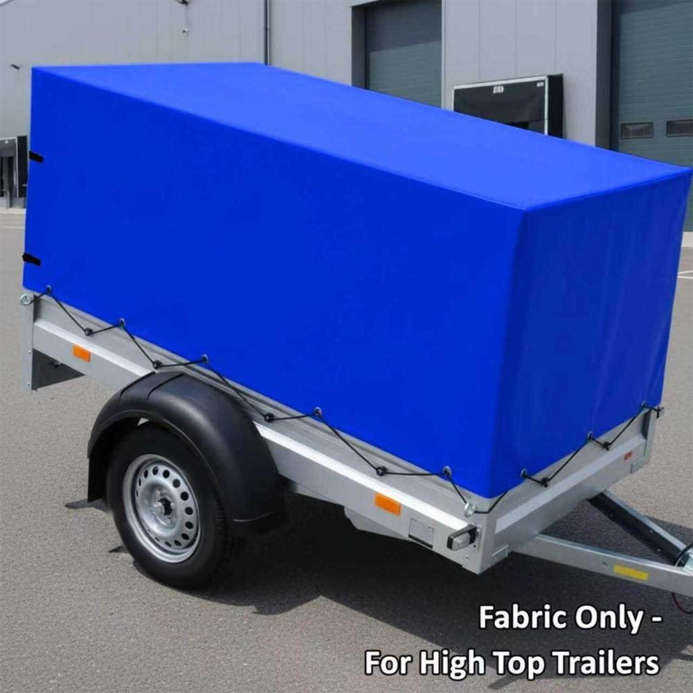 1PC Trailer Cover 210*114*90cm 420D Utility Trailer Cover Waterproof Windproof Heavy Duty Black Dump Trailer Covers Home Parts