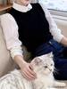 Elegant French-Style Two-Piece Long-Sleeved Shirt - Women's Spring 2026 Niche Design Top