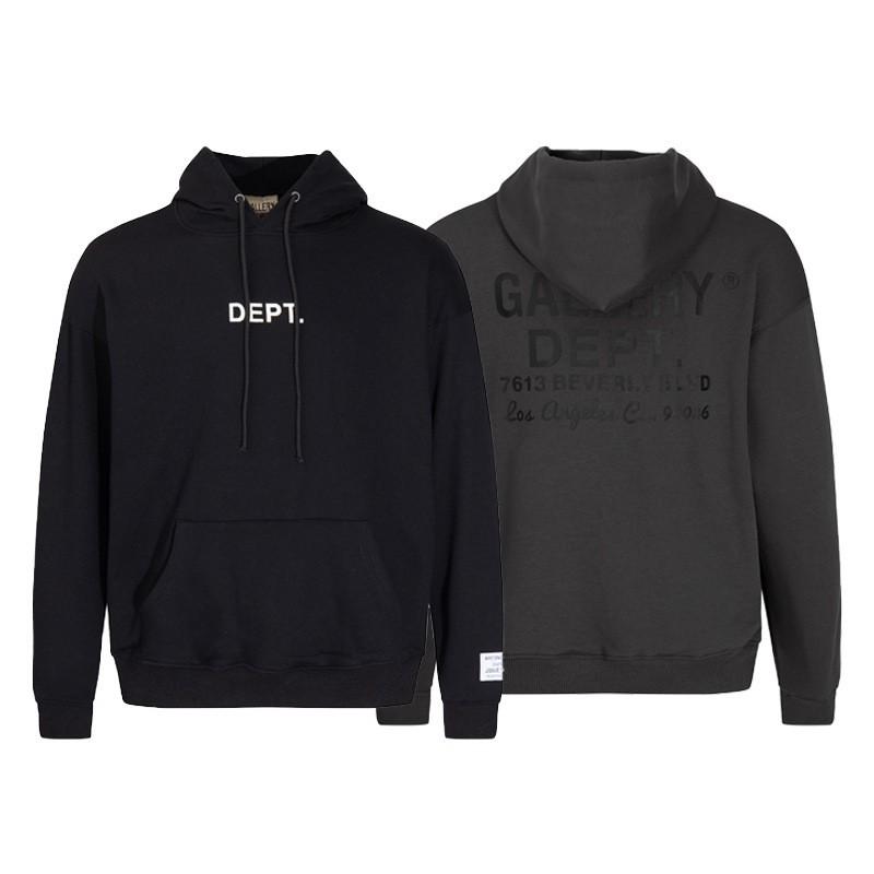 Mens Hooded Sweatshirt Loose Fit Letter Print Casual Streetwear