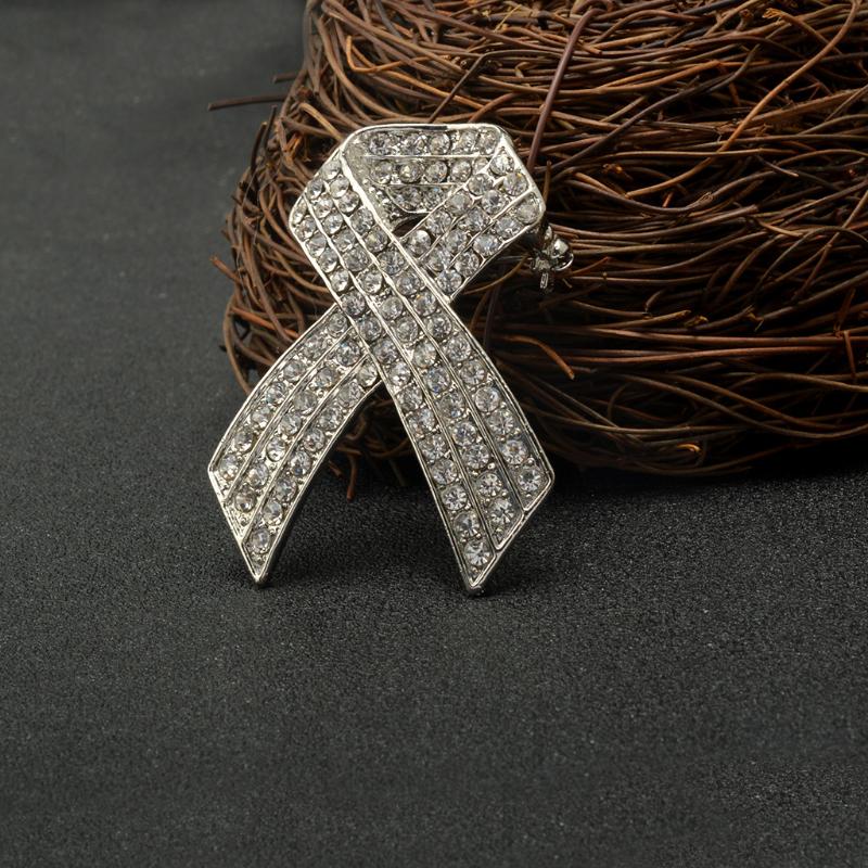 Black  Ribbon Brooch Pins For Women Men Elegant  Lapel Pin Decoration Accessories Party Jewelry Gift